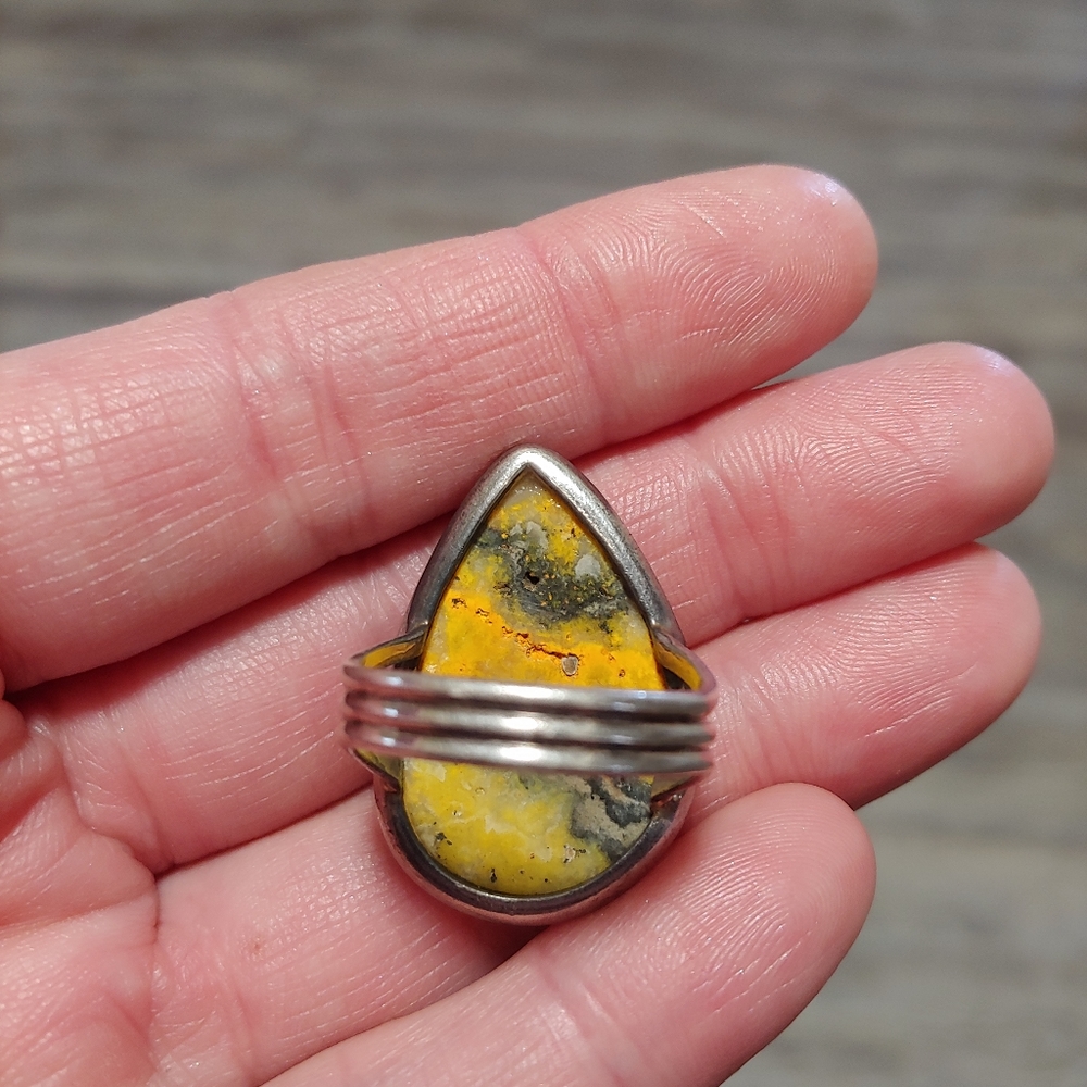 Bumblebee Jasper Ring - image 3